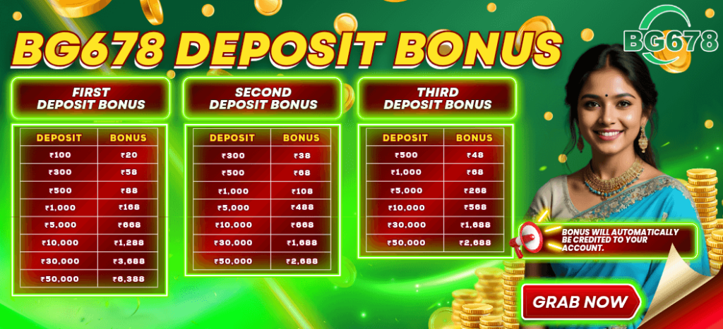 BG678 Deposit Bonus